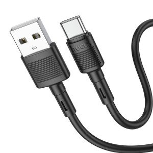 hoco-x83-victory-charging-data-cable-usb-to-tc-black